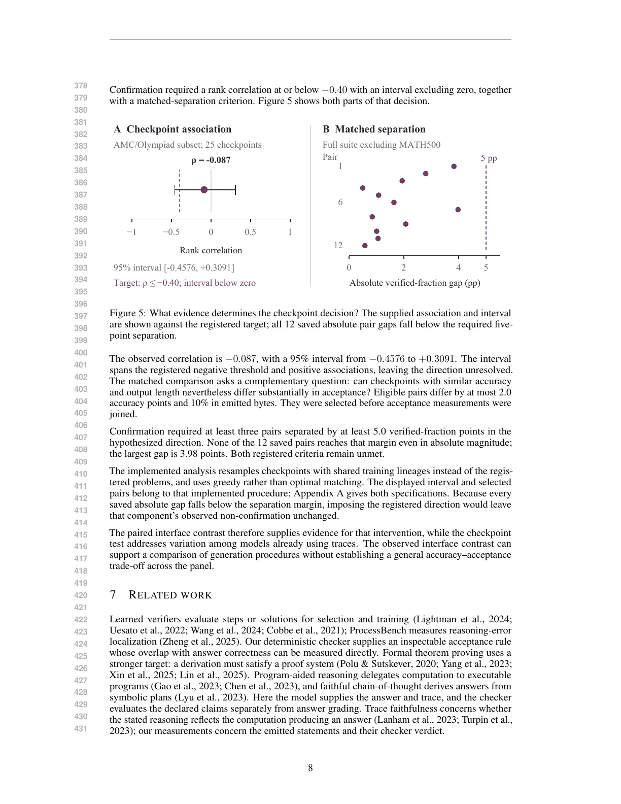 Page 8 of Measuring Answer Accuracy and Trace Verifiability in Mathematical Reasoning