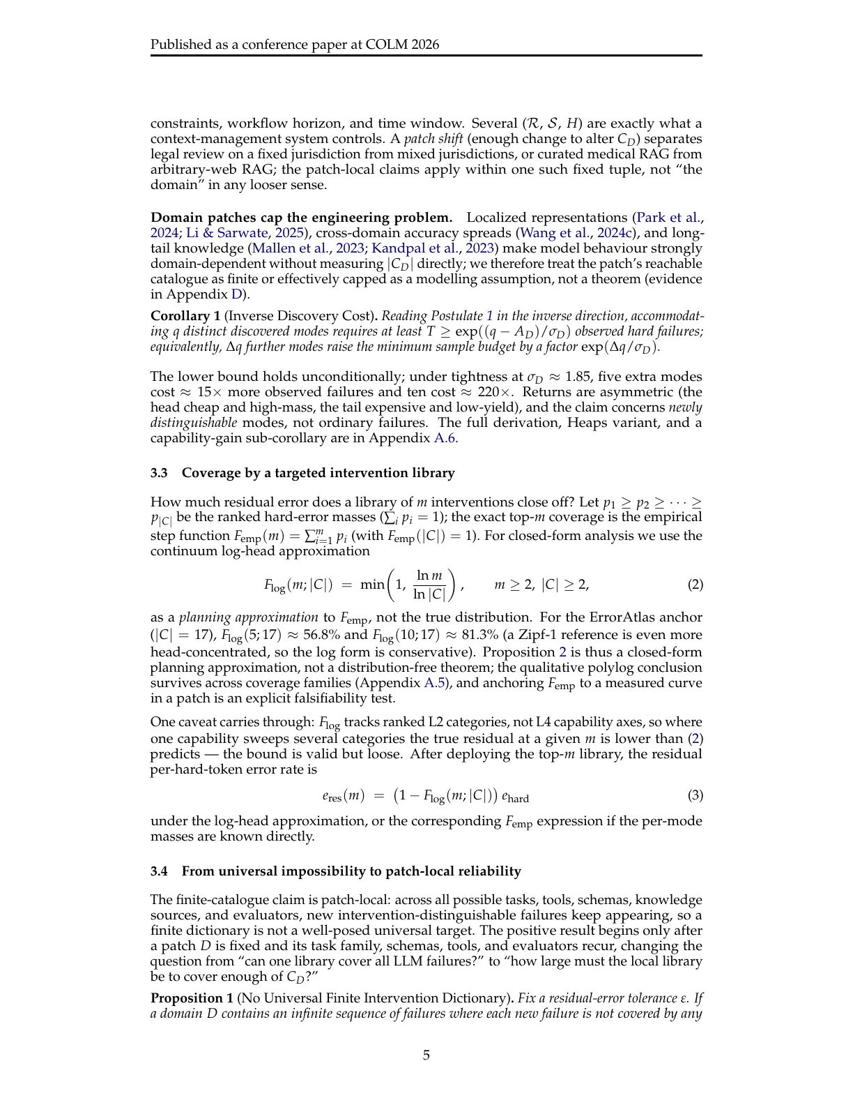 Page 5 of The Architecture of Errors: From Universal Impossibility to Patch-Local LLM Reliability