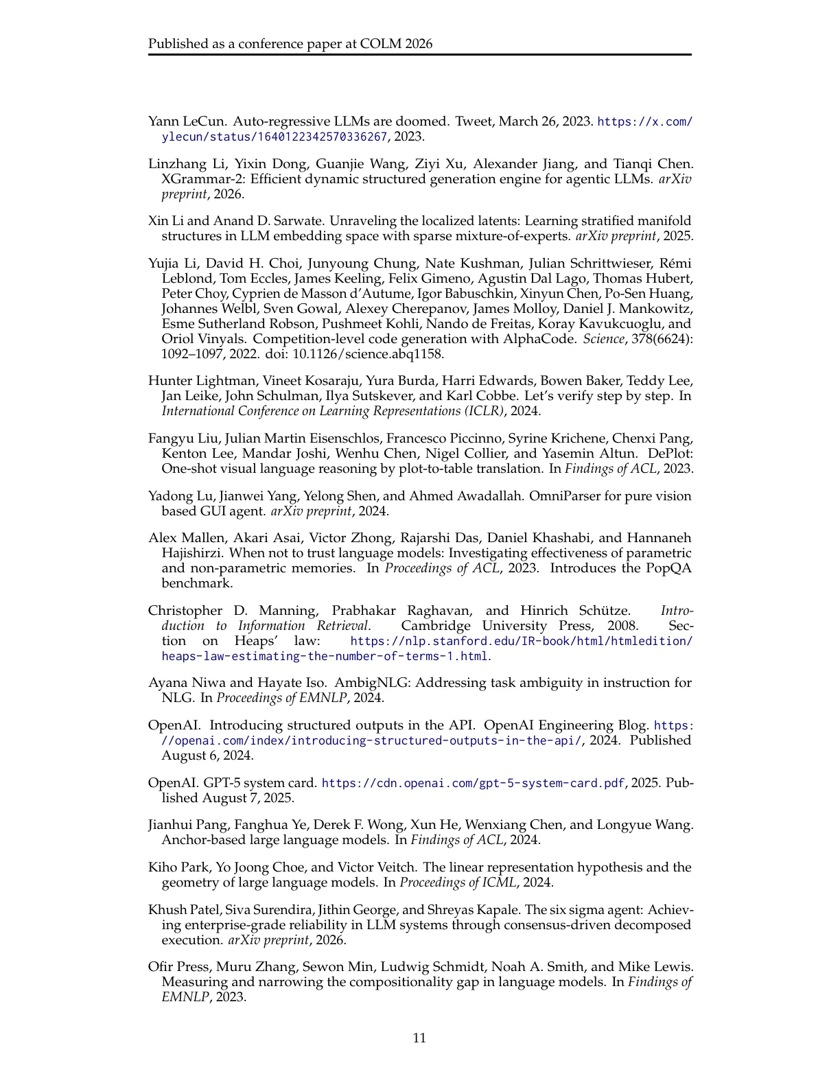 Page 11 of The Architecture of Errors: From Universal Impossibility to Patch-Local LLM Reliability