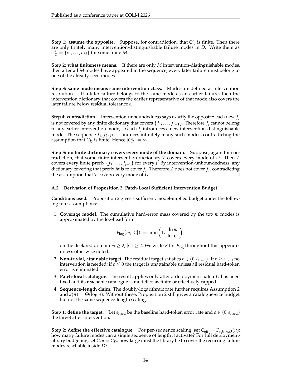 Page 14 of The Architecture of Errors: From Universal Impossibility to Patch-Local LLM Reliability
