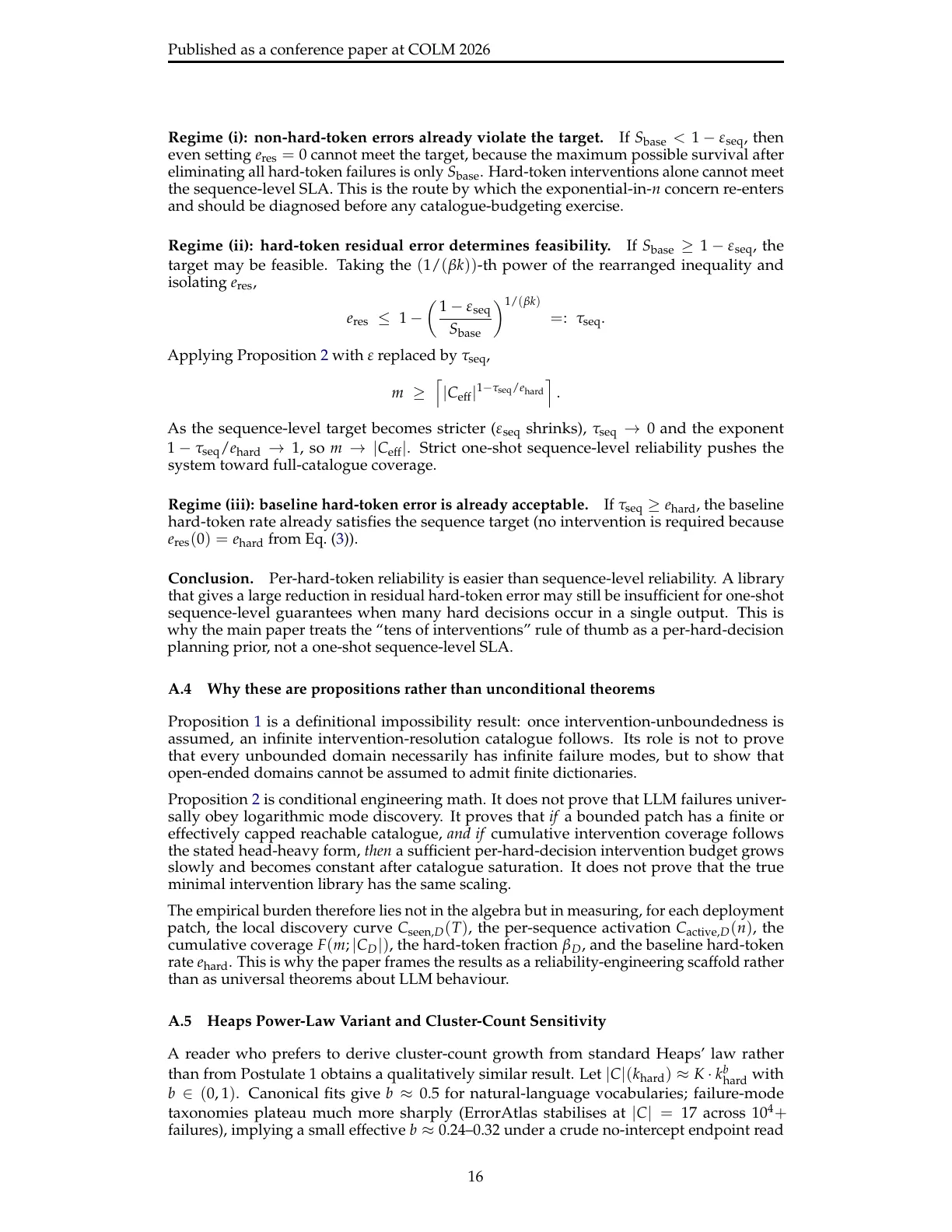 Page 16 of The Architecture of Errors: From Universal Impossibility to Patch-Local LLM Reliability