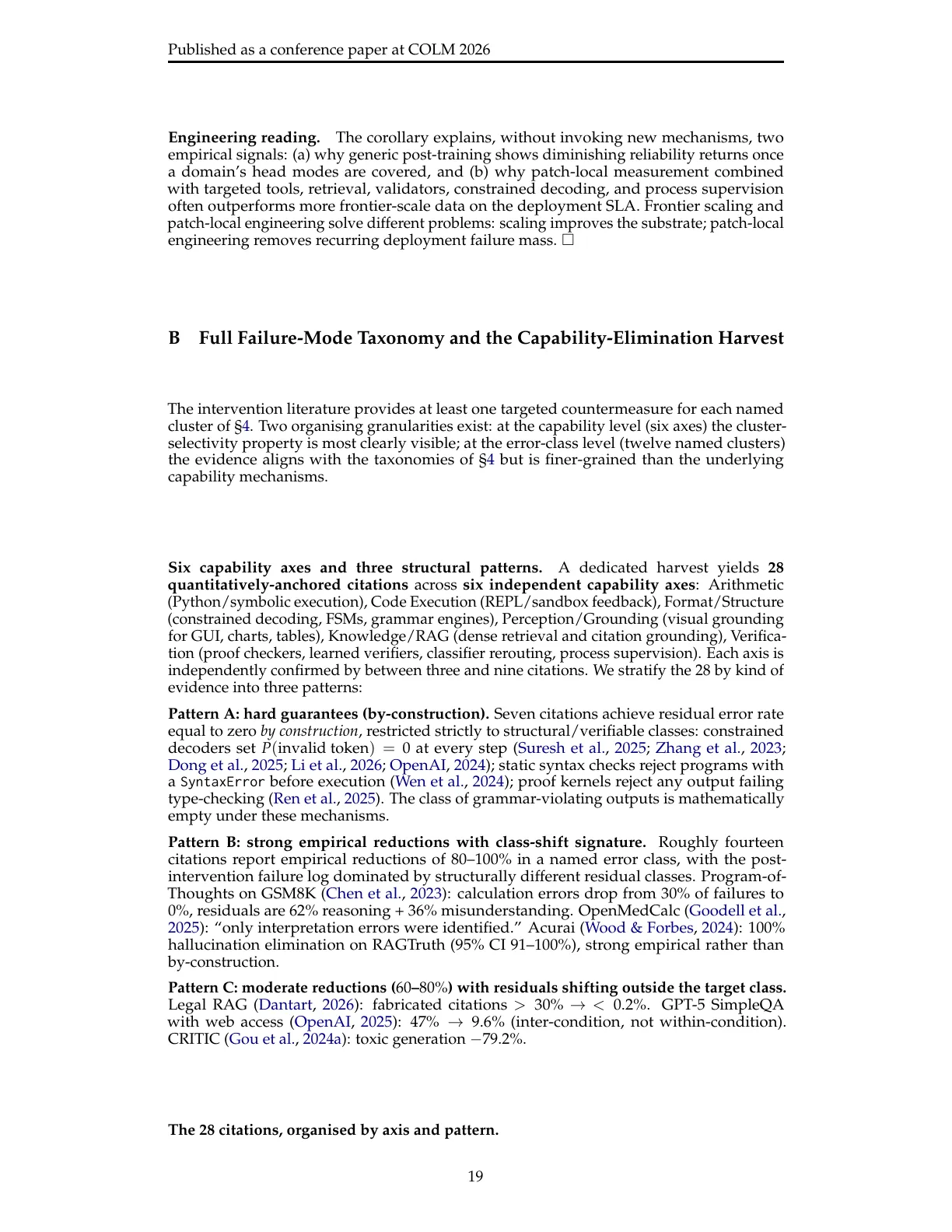 Page 19 of The Architecture of Errors: From Universal Impossibility to Patch-Local LLM Reliability