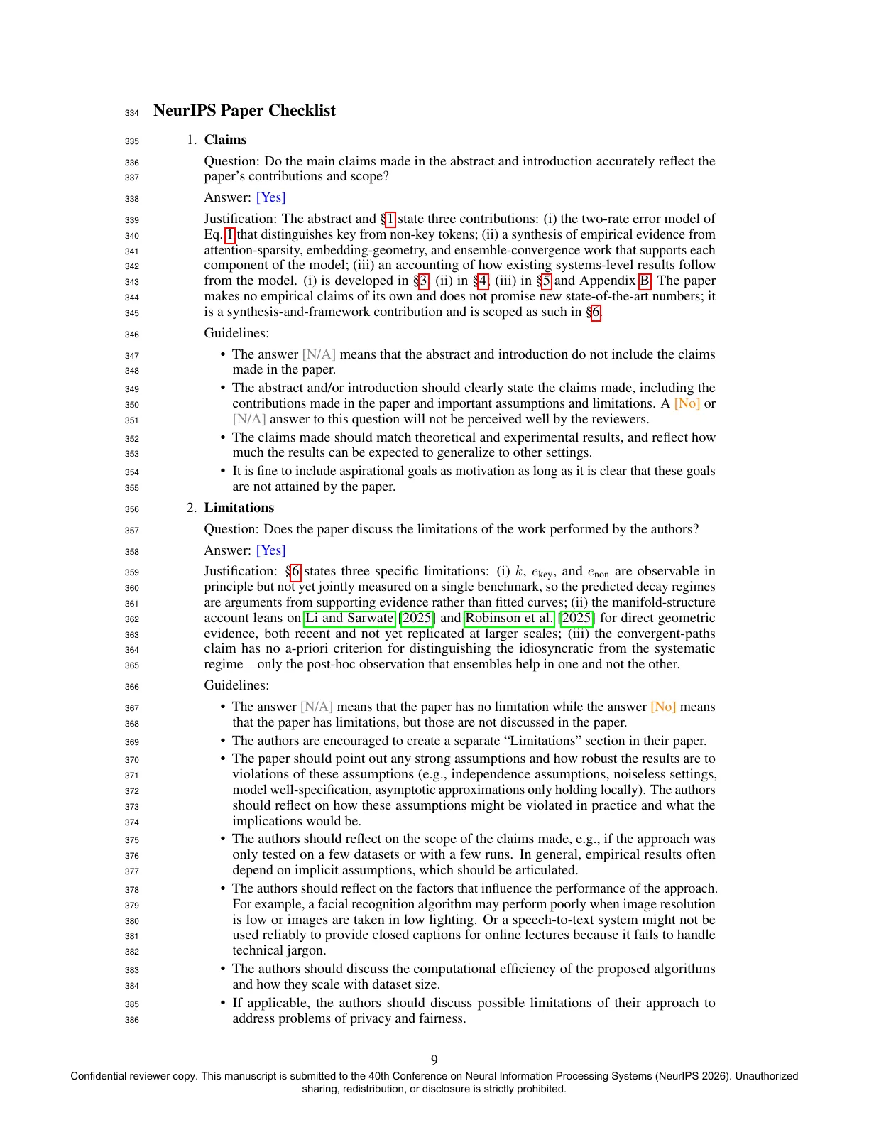 Page 9 of Beyond Exponential Decay: Rethinking Error Accumulation in Large Language Models