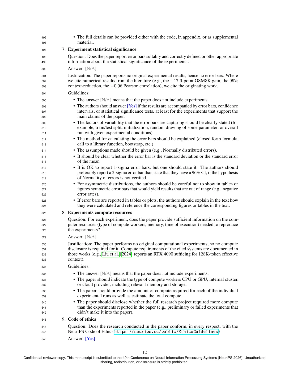 Page 12 of Beyond Exponential Decay: Rethinking Error Accumulation in Large Language Models