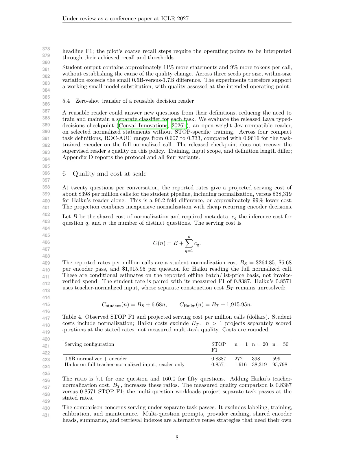 Page 8 of Clarify, Then Focus: Statement Normalization for Conversation Analytics at Scale