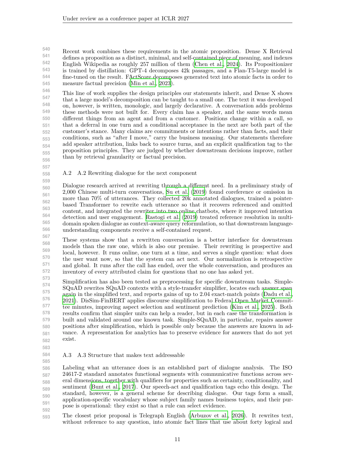 Page 11 of Clarify, Then Focus: Statement Normalization for Conversation Analytics at Scale