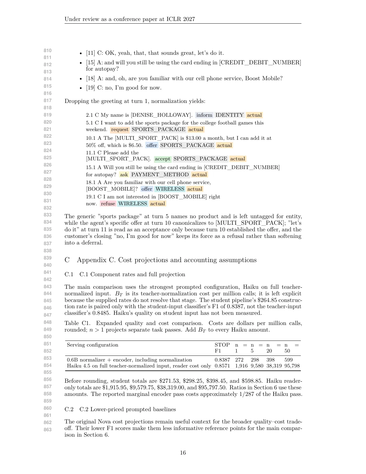 Page 16 of Clarify, Then Focus: Statement Normalization for Conversation Analytics at Scale
