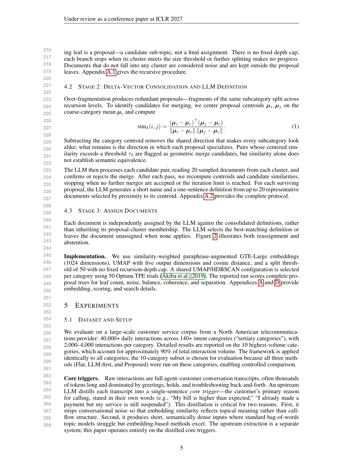 Page 5 of Clusters Are Proposals: Discovering Hidden Subcategories in Pre-Categorized Text