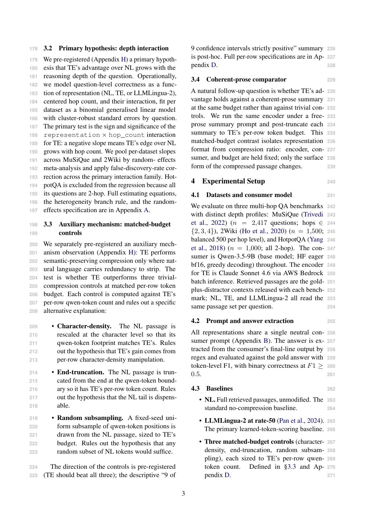 Page 3 of Context Compression Is Not One Thing: Readable Symbolic Re-expression vs. Coherent Summary at Matched Budget