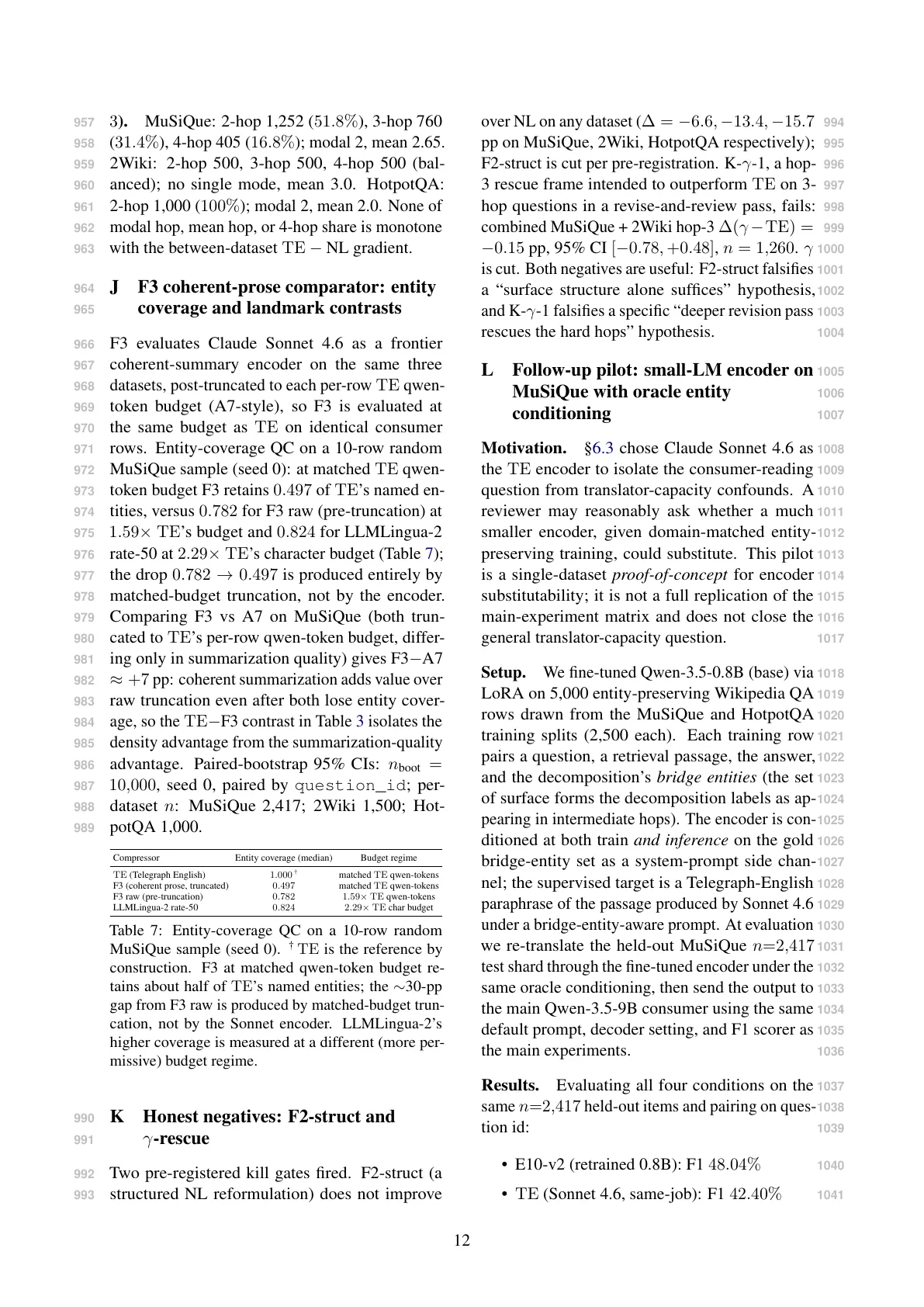 Page 12 of Context Compression Is Not One Thing: Readable Symbolic Re-expression vs. Coherent Summary at Matched Budget