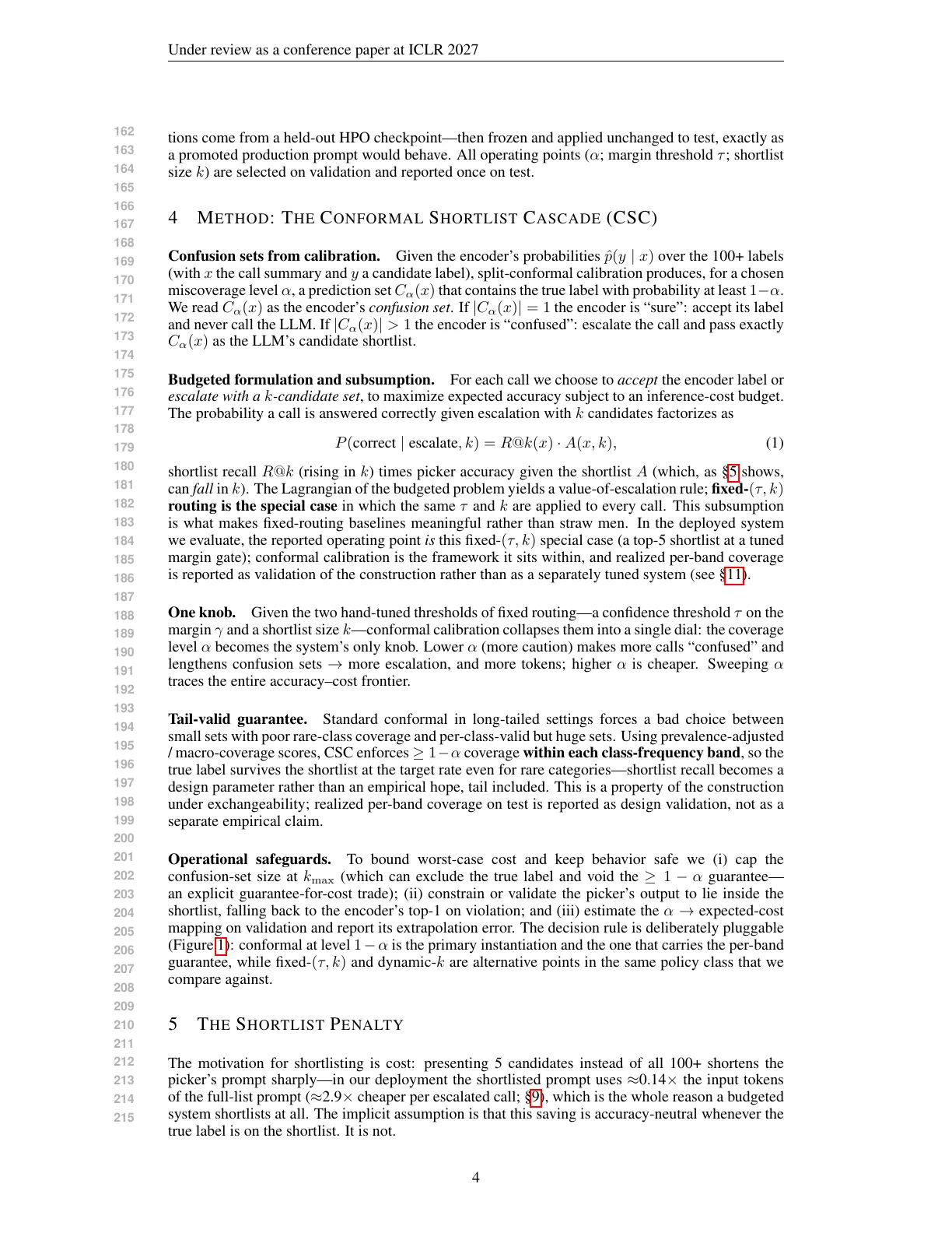 Page 4 of High-Load Budgeted Categorization of Customer Care Calls: An Encoder-LLM Cascade Solution