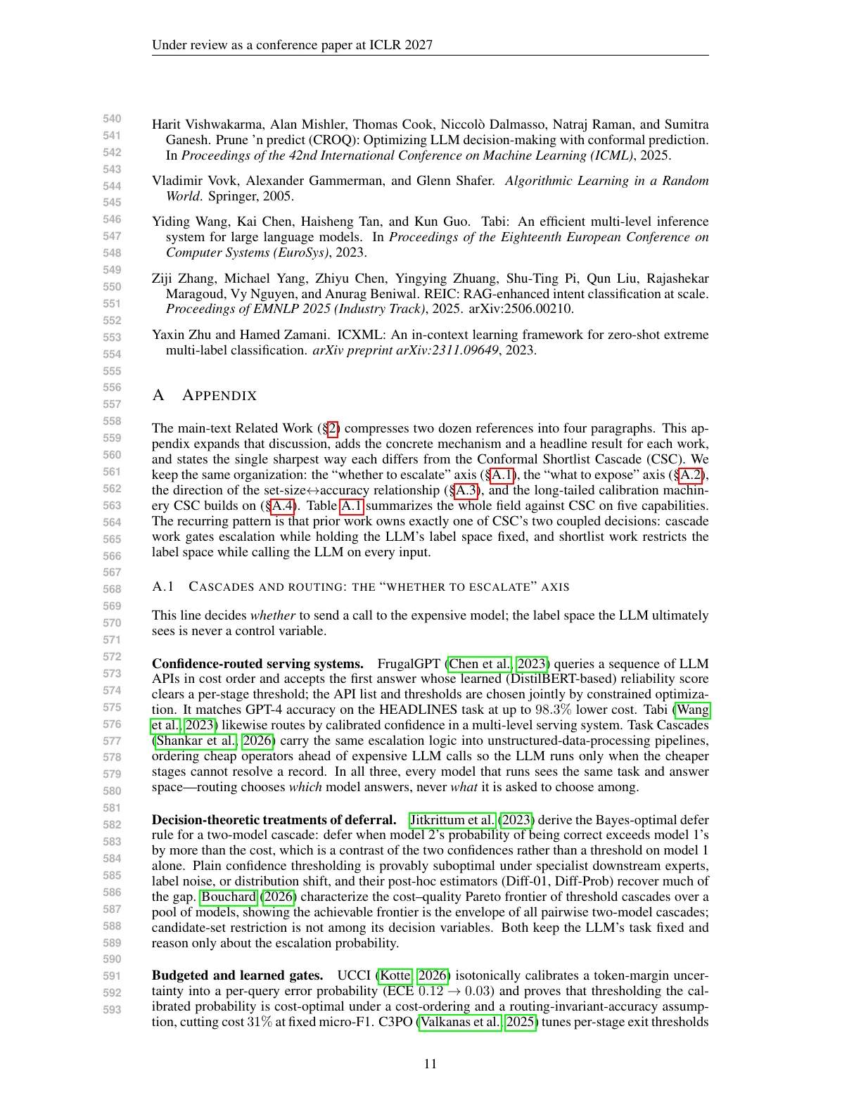 Page 11 of High-Load Budgeted Categorization of Customer Care Calls: An Encoder-LLM Cascade Solution
