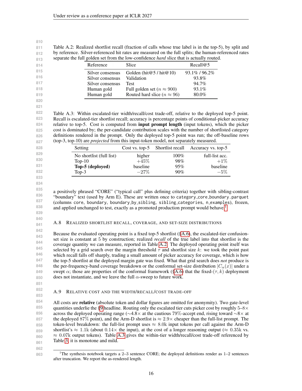 Page 16 of High-Load Budgeted Categorization of Customer Care Calls: An Encoder-LLM Cascade Solution