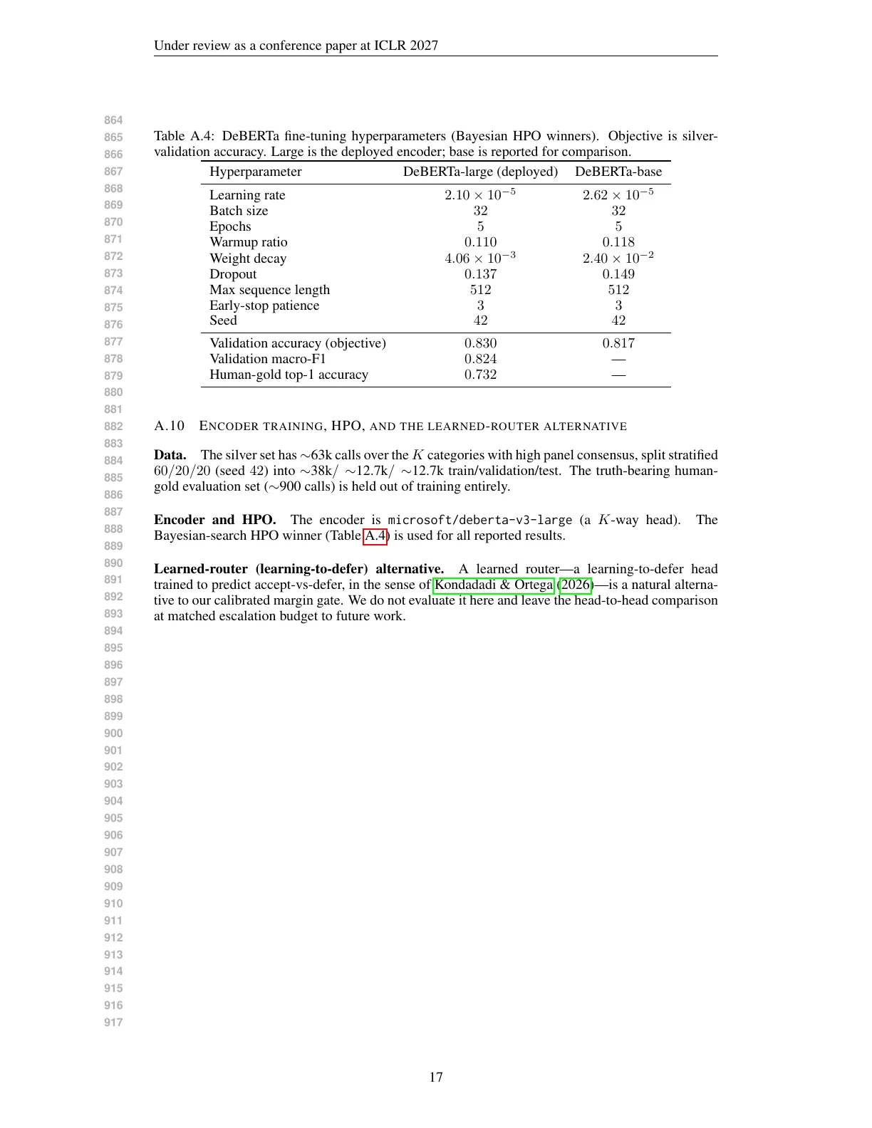 Page 17 of High-Load Budgeted Categorization of Customer Care Calls: An Encoder-LLM Cascade Solution