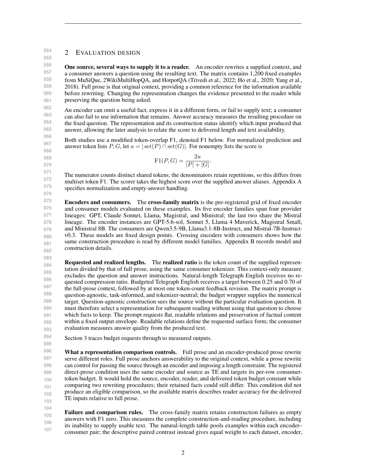 Page 2 of Evaluating Relational Context Compression at Realized Token Budgets