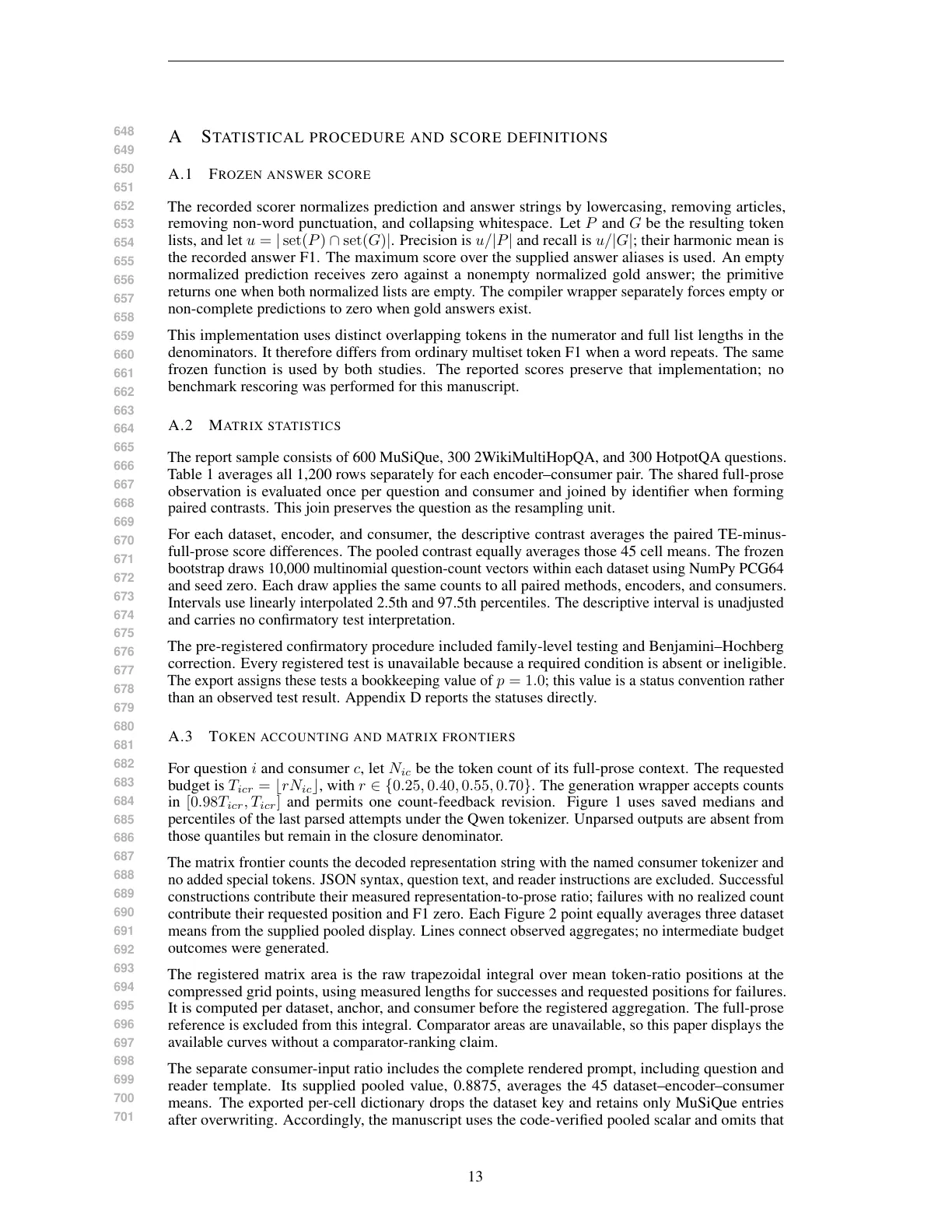 Page 13 of Evaluating Relational Context Compression at Realized Token Budgets