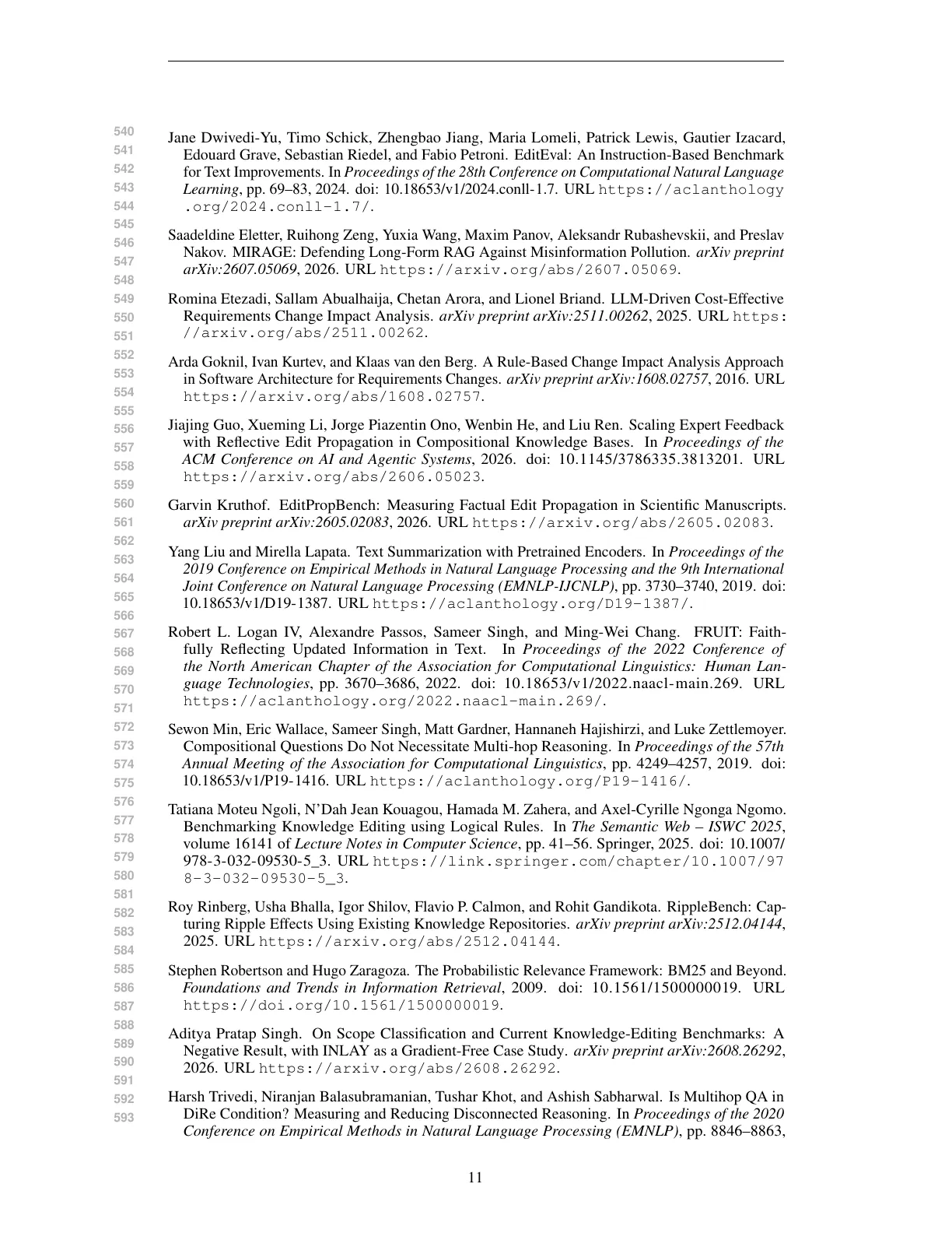 Page 11 of RippleKB: Finding What an Edit Changes Across Linked Documents