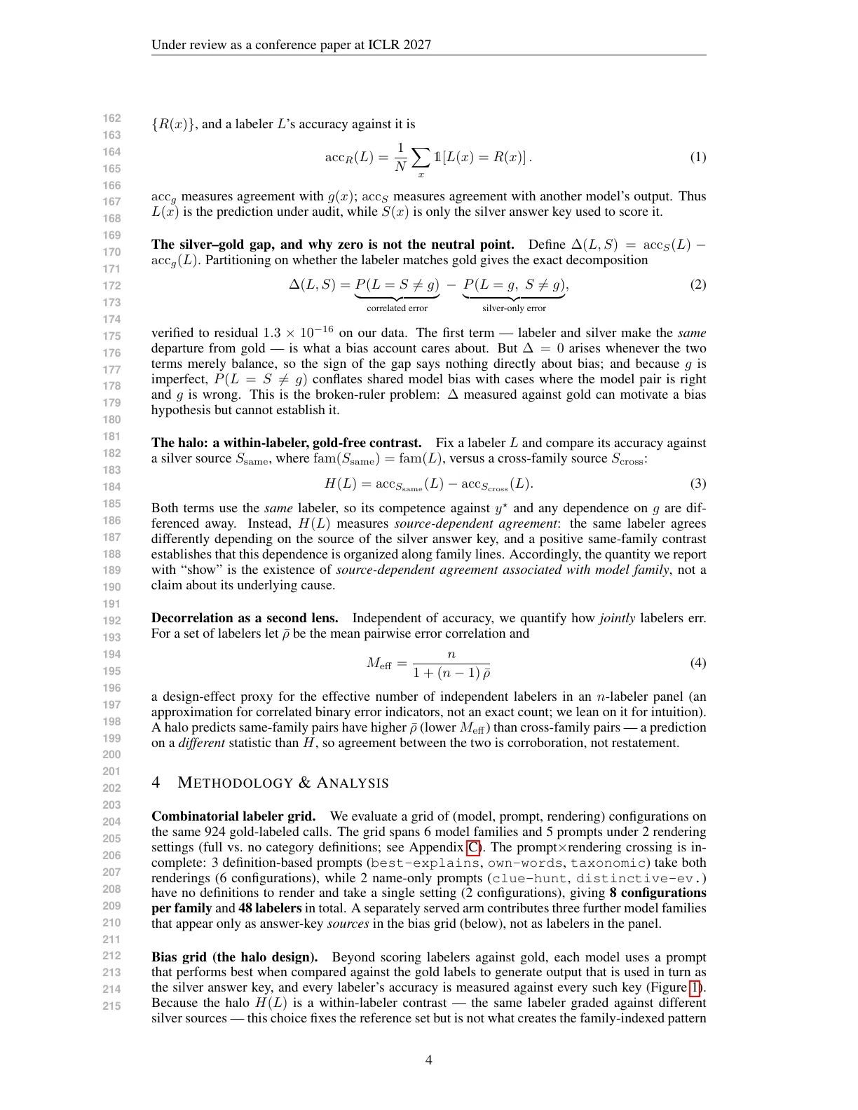 Page 4 of The Same-Family Halo: A Gold-Free Audit of Source-Dependent Agreement in LLM Silver Labeling