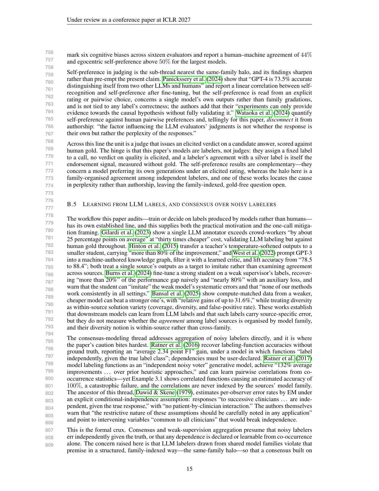 Page 15 of The Same-Family Halo: A Gold-Free Audit of Source-Dependent Agreement in LLM Silver Labeling