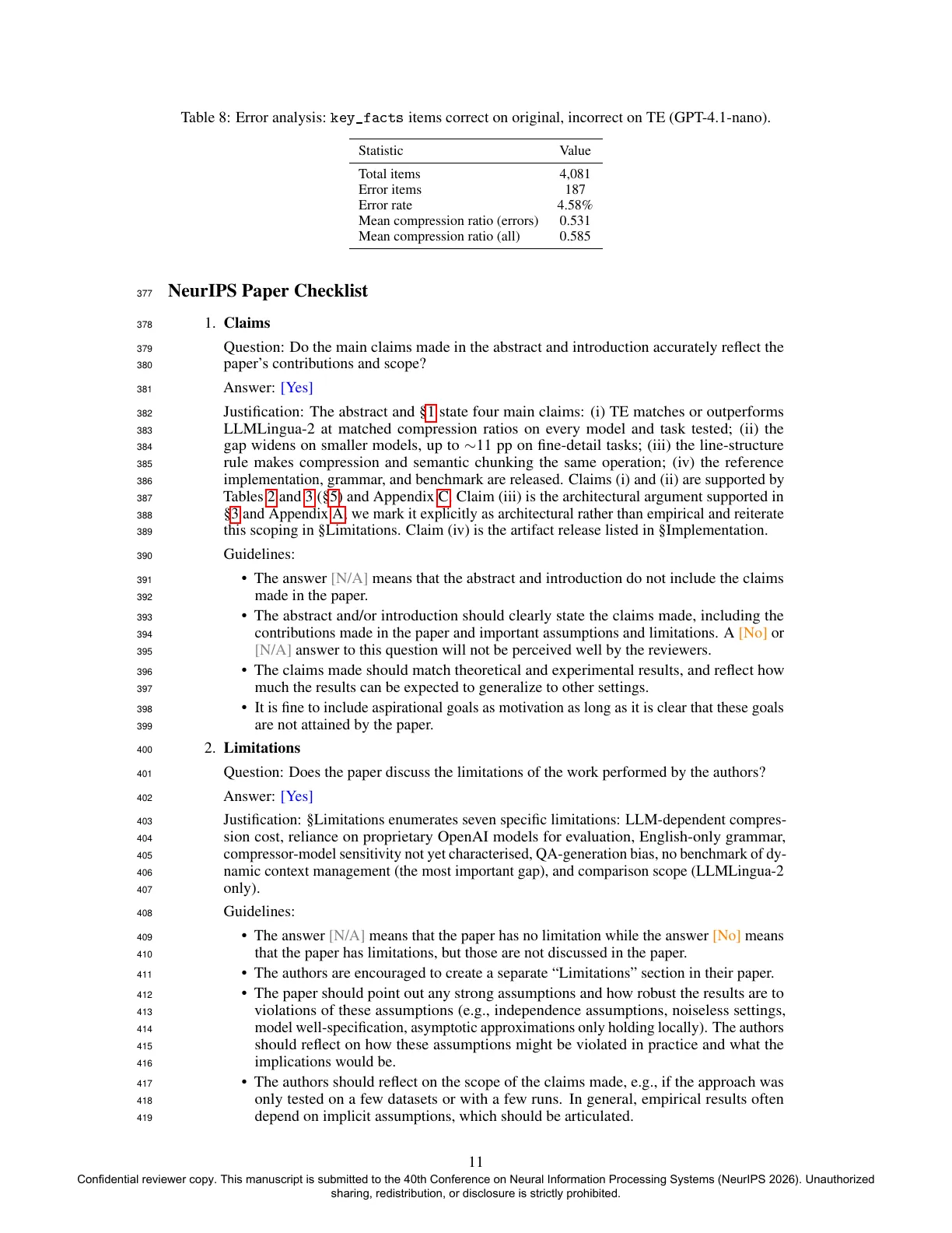 Page 11 of Telegraph English: Semantic Prompt Compression via Structured Symbolic Rewriting
