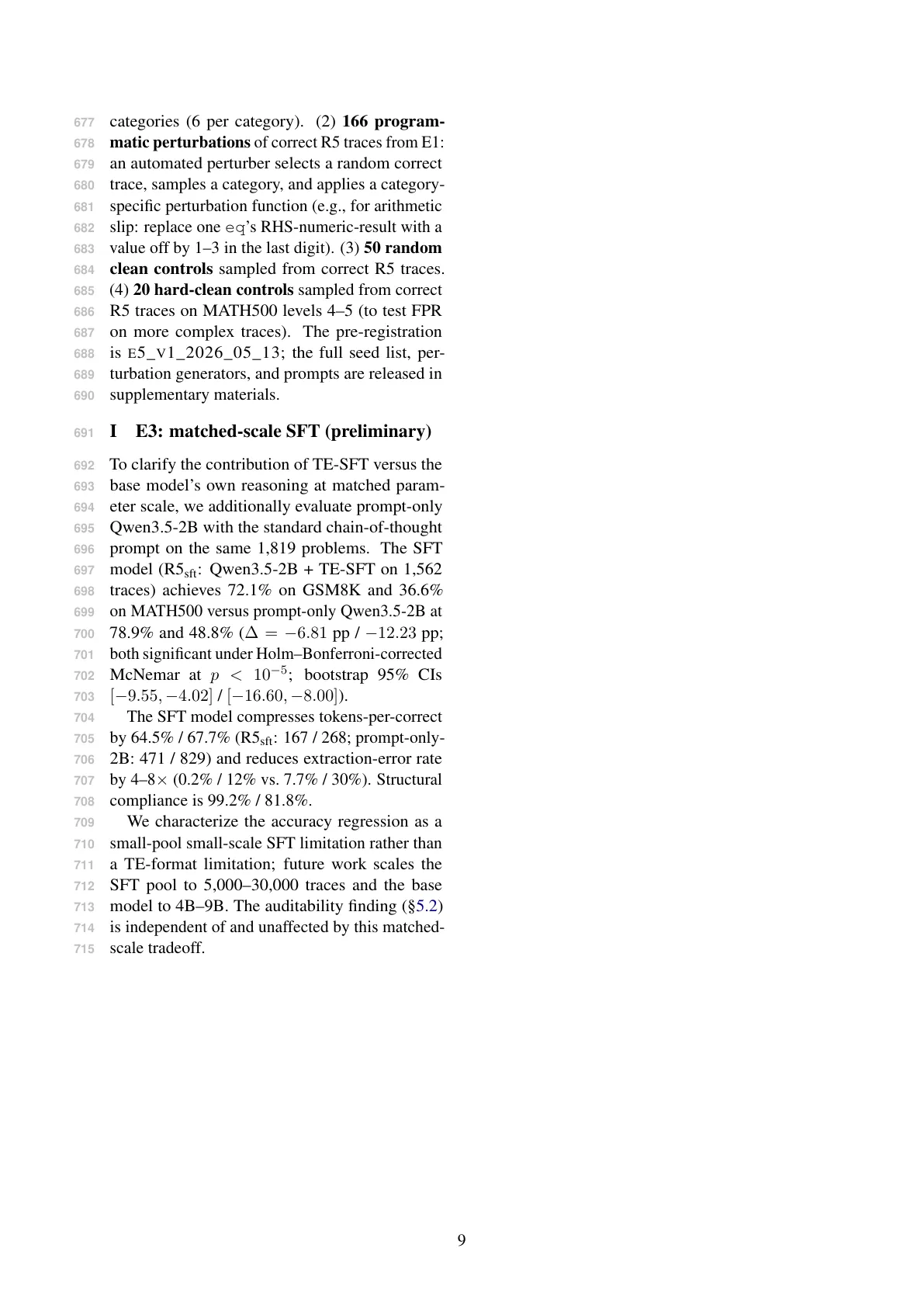 Page 9 of Telegraph Reasoning: Lintable Traces for Mechanically Verified Chain-of-Thought