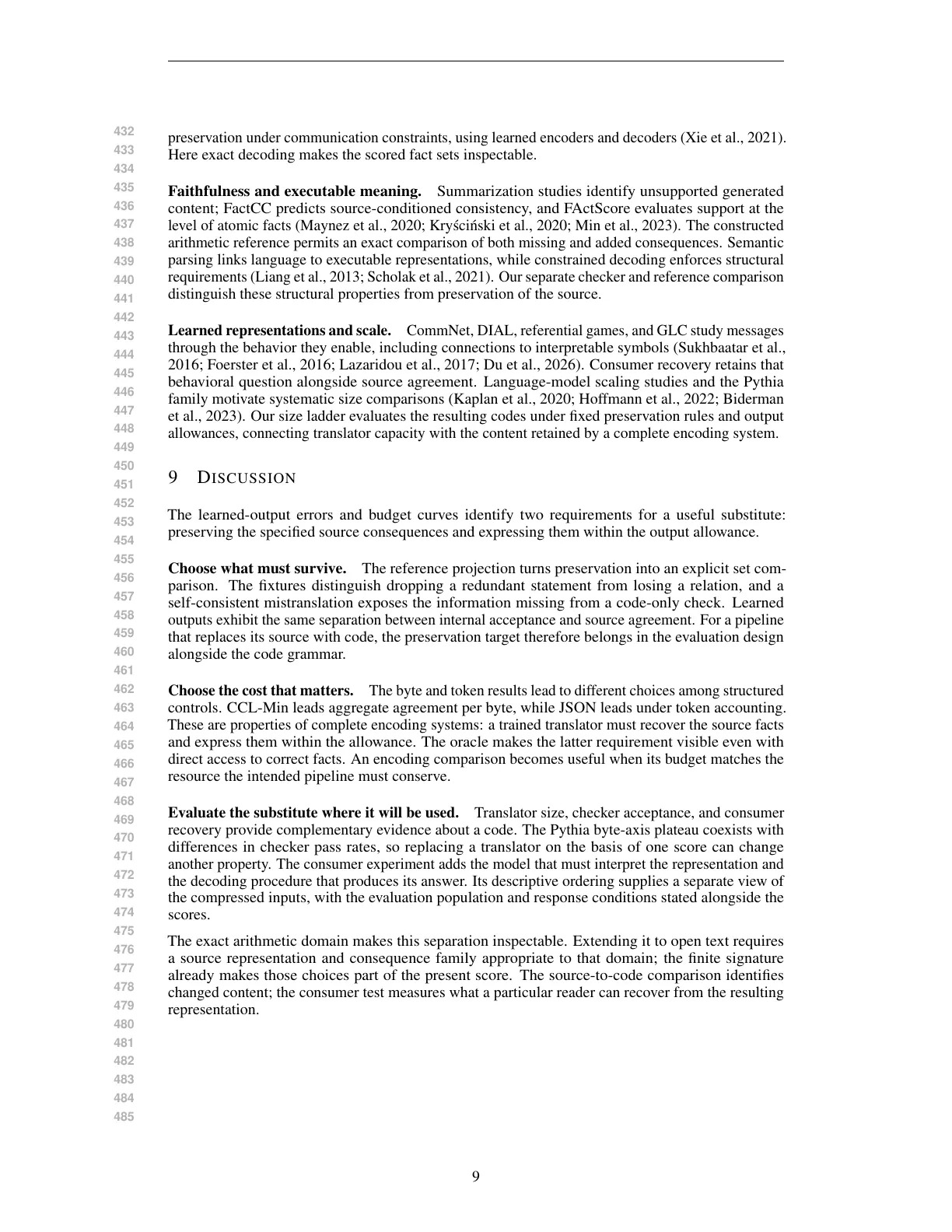 Page 9 of What Survives Learned Symbolic Compression?